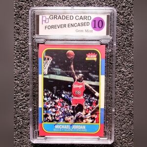 Custom Made Nike Red and Blue Kids Trading Card - Michael Jordan Style
